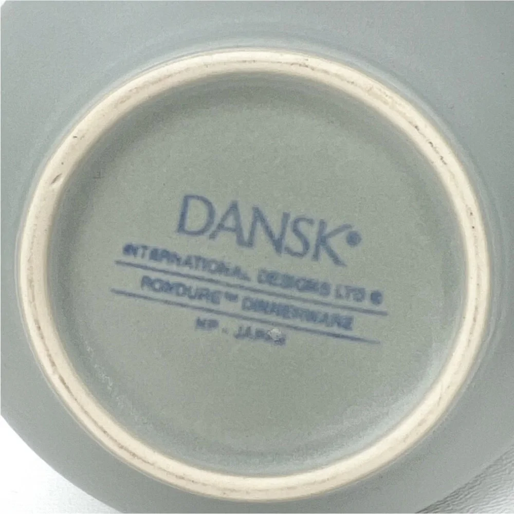 Vintage Dansk Rondure Creamer Pitcher Sage Green Made in Japan New NWT